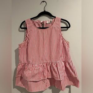 Vineyard Vines. Blouse. Medium. Red and White.
